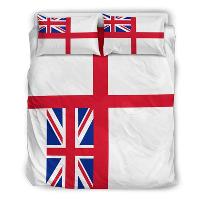 duvet UK Double White Ensign Duvet Cover & 2 Pillow Cases