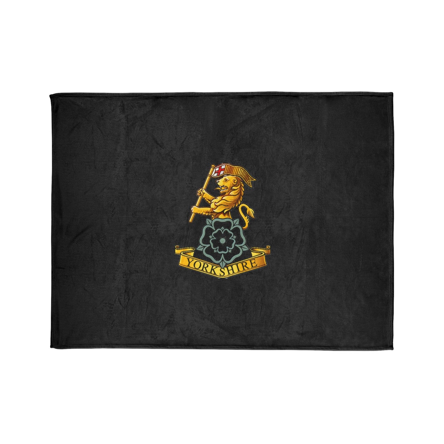 Fleece Blanket Yorkshire Regiment Fleece Blanket (Black Background)
