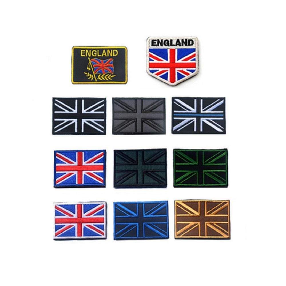 Embroidered Union Jack Patches