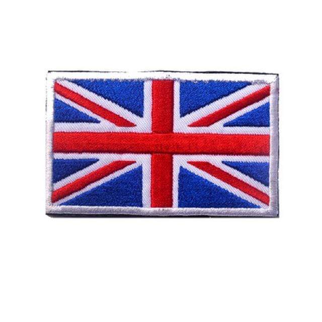 Embroidered Union Jack Patches