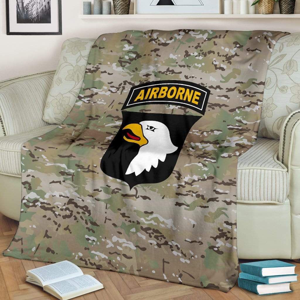 fleece blanket 101st Airborne Division Fleece Throw Blanket
