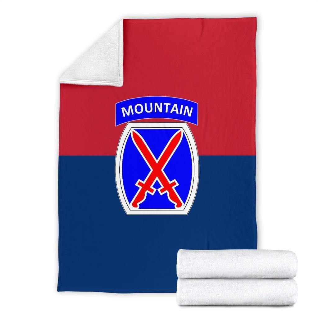 fleece blanket 10th Mountain Division Fleece Throw Blanket