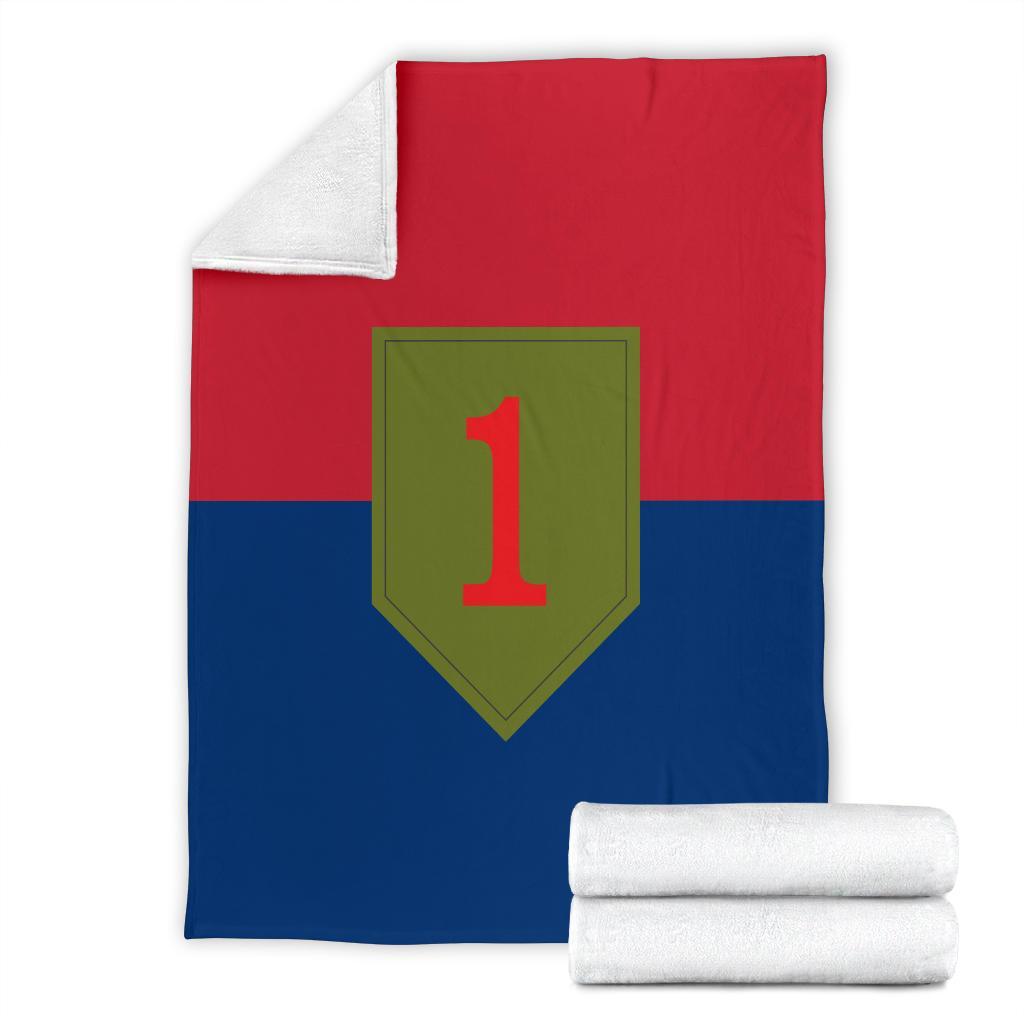 fleece blanket 1st Infantry Division Fleece Throw Blanket