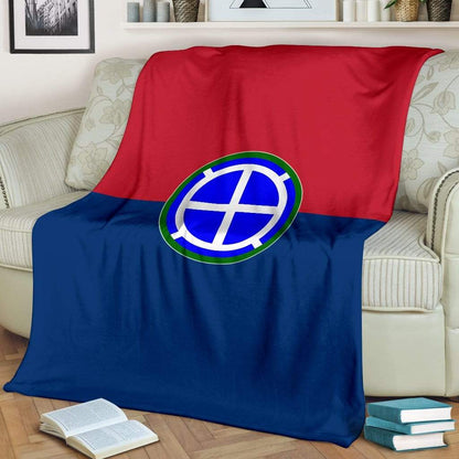 fleece blanket 35th Infantry Division Fleece Throw Blanket