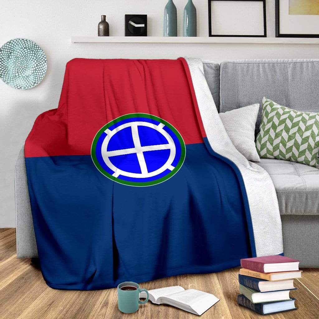 fleece blanket 35th Infantry Division Fleece Throw Blanket