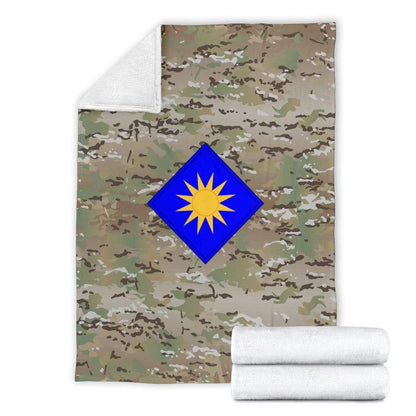 fleece blanket 40th Infantry Division Camo Fleece Throw Blanket