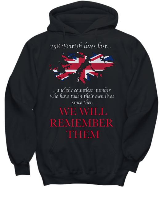 Falklands Remember Them (Tee, Sweatshirt & Hoodie)