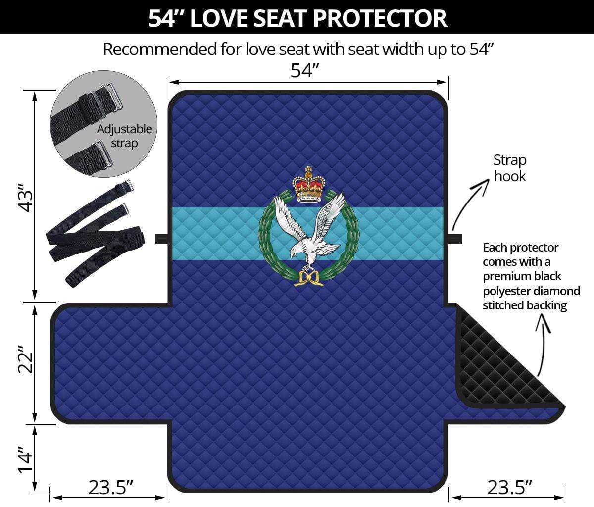 sofa protector 54" Army Air Corps 2-Seat Sofa Protector