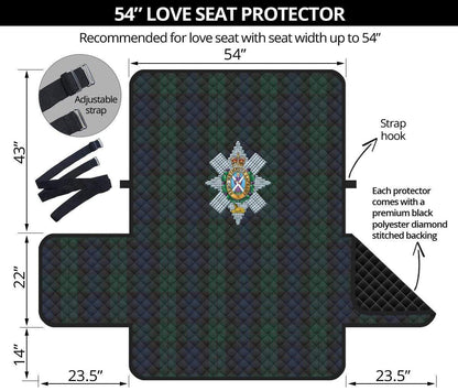 sofa protector 54" Black Watch 2-Seat Sofa Protector