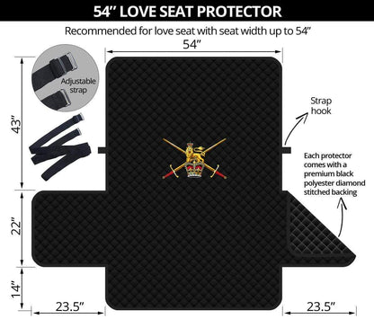 sofa protector 54" British Army 2-Seat Sofa Protector
