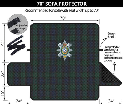 sofa protector 70" Black Watch 3-Seat Sofa Protector