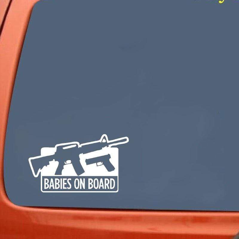 sticker Babies On Board Bumper Sticker