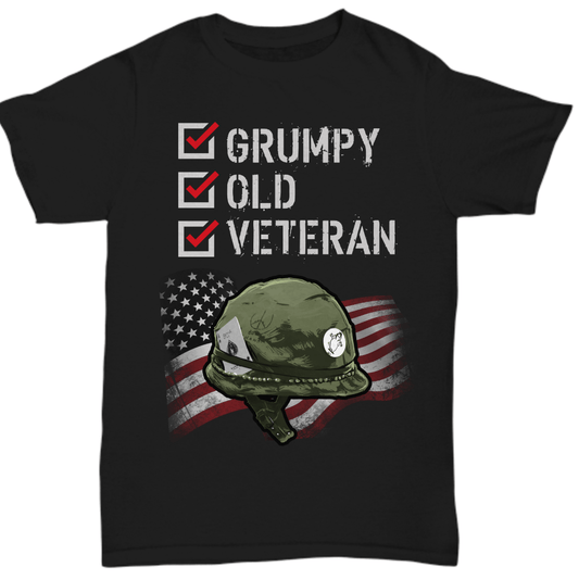 Unisex T-Shirt Grumpy Old Veteran T